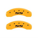 MGP 4 Caliper Covers Engraved F & R Silverado SS Yellow Finish Black Char 2002 Chevy Silverado 1500 thumbnail 2
