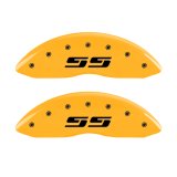 MGP 4 Caliper Covers Engraved F & R Silverado SS Yellow Finish Black Char 2002 Chevy Silverado 1500 thumbnail 5