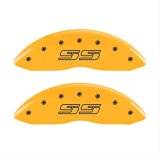 MGP 4 Caliper Covers Engraved F & R Avalanche SS Yellow Finish Blk Char 2008 Chevy Express 2500 thumbnail 3