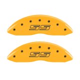 MGP 4 Caliper Covers Engraved F & R Avalanche SS Yellow Finish Blk Char 2008 Chevy Express 2500 thumbnail 5