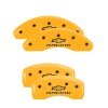 MGP 4 Caliper Covers Engraved F & R Chevy Racing Yellow Finish Black Char 2002 Chevrolet Impala thumbnail 8