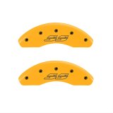 MGP 4 Caliper Covers Engraved Front & Rear Impala Style/Ss Yellow Finish Blk Char 2000 Chevy Impala thumbnail 1