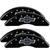 MGP 4 Caliper Covers Engraved F & R 100th Anniv Black Finish Silver Char 2019 Chevy Silverado 3500HD thumbnail 4