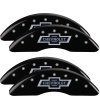 MGP 4 Caliper Covers Engraved F & R 100th Anniv Black Finish Silver Char 2019 Chevy Silverado 3500HD thumbnail 6