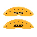 MGP 2 Caliper Covers Engraved Silverado SS Yellow Finish Blk Char 10 Chevy Silverado 1500 thumbnail 1