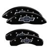 MGP 4 Caliper Covers Engraved F & R 100 Anniversary Black Finish Silver Char 2019 Chevrolet Suburban thumbnail 5