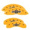 MGP 4 Caliper Covers Engraved F & R 100 Anniversary Yellow Finish Black Char 2019 Chevrolet Tahoe thumbnail 5