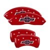 MGP 4 Caliper Covers Engraved F & R 100 Anniversary Red Finish Silver Char 2019 Chevrolet Colorado thumbnail 5