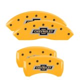 MGP 4 Caliper Covers Engraved F & R 100 Anniversary Yellow Finish Black Char 2019 Chevrolet Colorado thumbnail 4