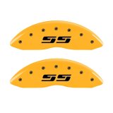 MGP 2 Caliper Covers Engraved Silverado SS Yellow Finish Blk Char 05 Chevy Silverado 1500 thumbnail 3