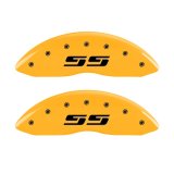 MGP 2 Caliper Covers Engraved Silverado SS Yellow Finish Blk Char 05 Chevy Silverado 1500 thumbnail 4