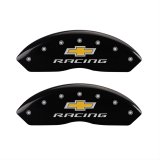 MGP 4 Caliper Covers Engraved F & R Chevy Racing Black Finish Silver Char 2017 Chevrolet Camaro thumbnail 1