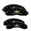 MGP 4 Caliper Covers Engraved F & R Chevy Racing Black Finish Silver Char 2017 Chevrolet Camaro thumbnail 8