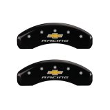MGP 4 Caliper Covers Engraved F & R Chevy Racing Black Finish Silver Char 2017 Chevrolet Camaro thumbnail 9