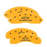 MGP 4 Caliper Covers Engraved F & R Chevy Racing Yellow Finish Black Char 2017 Chevrolet Camaro thumbnail 4