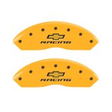 MGP 4 Caliper Covers Engraved F & R Chevy Racing Yellow Finish Black Char 2017 Chevrolet Camaro thumbnail 6