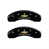 MGP 4 Caliper Covers Engraved F & R Chevy Racing Black Finish Silver Char 2019 Chevrolet Camaro thumbnail 2