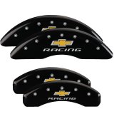 MGP 4 Caliper Covers Engraved F & R Chevy Racing Black Finish Silver Char 2019 Chevrolet Camaro thumbnail 5