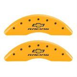 MGP 4 Caliper Covers Engraved F & R Chevy Racing Yellow Finish Black Char 2016 Chevrolet Camaro thumbnail 1