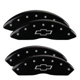 MGP 4 Caliper Covers Engraved F & R Bowtie Black Finish Silver Char 2014 Chevrolet Express 2500 thumbnail 3