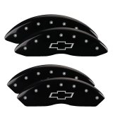 MGP 4 Caliper Covers Engraved F & R Bowtie Black Finish Silver Char 2014 Chevrolet Express 2500 thumbnail 4
