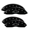 MGP 4 Caliper Covers Engraved F & R Bowtie Black Finish Silver Char 2014 Chevrolet Express 2500 thumbnail 8