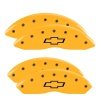 MGP 4 Caliper Covers Engraved F & R Bowtie Yellow Finish Black Char 2014 Chevrolet Express 2500 thumbnail 8