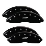 MGP 4 Caliper Covers Engraved Front & Rear MGP Black Finish Silver Char 2014 Chevrolet Express 2500 thumbnail 6