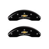 MGP 4 Caliper Covers Engraved F & R Chevy Racing Black Finish Silver Char 2019 Chevrolet Equinox thumbnail 5
