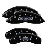 MGP 4 Caliper Covers Engraved F & R 100th Anniv Black Finish Silver Char 2019 Chevy Silverado 1500 thumbnail 3