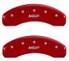 MGP 2 Caliper Covers MGP Red Finish Silver Characters 2018 Chevrolet Tahoe thumbnail 6