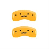 MGP 4 Caliper Covers Engraved Front & Rear MGP Yellow Finish Black Char 2009 Toyota Fj Cruiser thumbnail 2
