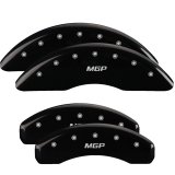MGP 4 Caliper Covers Engraved Front & Rear MGP Black Finish Silver Char 2018 Nissan Titan XD thumbnail 1