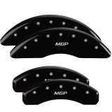 MGP 4 Caliper Covers Engraved Front & Rear MGP Black Finish Silver Char 2018 Nissan Titan XD thumbnail 3