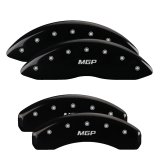 MGP 4 Caliper Covers Engraved Front & Rear MGP Black Finish Silver Char 2017 Nissan Titan thumbnail 2