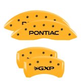 MGP 4 Caliper Covers Engraved Front Pontiac Rear Gxp Yellow Finish Black Char 2008 Pontiac G8 thumbnail 5