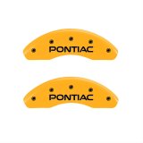 MGP 4 Caliper Covers Engraved Front Pontiac Rear Arrow Yellow Finish Black Char 2006 Pontiac G6 thumbnail 1