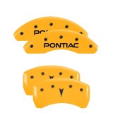 MGP 4 Caliper Covers Engraved Front Pontiac Rear Arrow Yellow Finish Black Char 2006 Pontiac G6 thumbnail 4