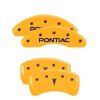 MGP 4 Caliper Covers Engraved Front Pontiac Rear Arrow Yellow Finish Black Char 2006 Pontiac G6 thumbnail 8