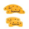 MGP 4 Caliper Covers Engraved Front & Rear Pontiac Yellow Finish Black Char 2002 Pontiac Grand Prix thumbnail 8