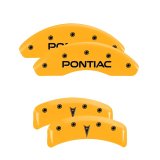 MGP 4 Caliper Covers Engraved Front Pontiac Rear Arrow Yellow Finish Blk Char 1997 Pontiac Firebird thumbnail 7
