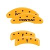 MGP 4 Caliper Covers Engraved Front Pontiac Rear Arrow Yellow Finish Blk Char 1997 Pontiac Firebird thumbnail 9