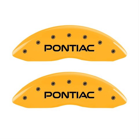 MGP 4 Caliper Covers Engraved Front Pontiac Rear Gto Yellow Finish Black Char 2004 Pontiac GTO