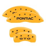 MGP 4 Caliper Covers Engraved Front Pontiac Rear Gto Yellow Finish Black Char 2004 Pontiac GTO thumbnail 3