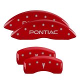 MGP 4 Caliper Covers Engraved Front Pontiac Rear Arrow Red Finish Silver Char 2006 Pontiac GTO thumbnail 3