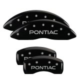 MGP 4 Caliper Covers Engraved Front & Rear Pontiac Black Finish Silver Char 2004 Pontiac GTO thumbnail 3