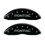 MGP 4 Caliper Covers Engraved Front & Rear Pontiac Black Finish Silver Char 2004 Pontiac GTO thumbnail 6
