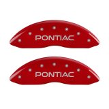 MGP 4 Caliper Covers Engraved Front & Rear Pontiac Red Finish Silver Char 2006 Pontiac GTO thumbnail 7