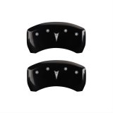 MGP 4 Caliper Covers Engraved Front Pontiac Rear Arrow Blk Finish Silver Char 2006 Pontiac Solstice thumbnail 2
