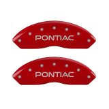 MGP 4 Caliper Covers Engraved Front Pontiac Rear Arrow Red Finish Silver Char 2007 Pontiac Solstice thumbnail 4